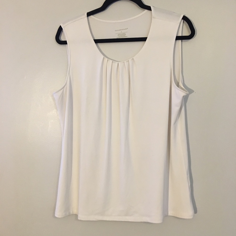 Christopher & Banks Ruffle Detail Tank Top